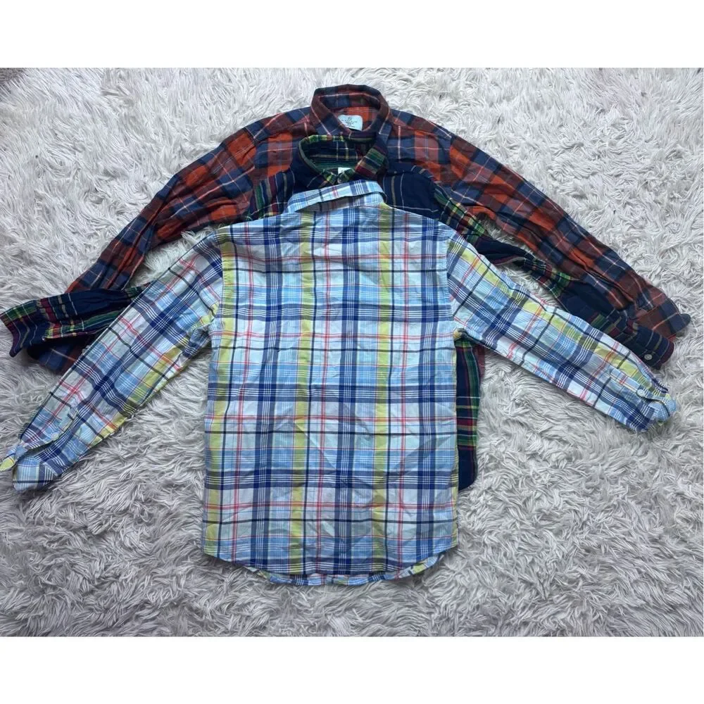 3 piece boys button shirt bundle size 10-12 by GAP kids, Epic Threads & Class Cl